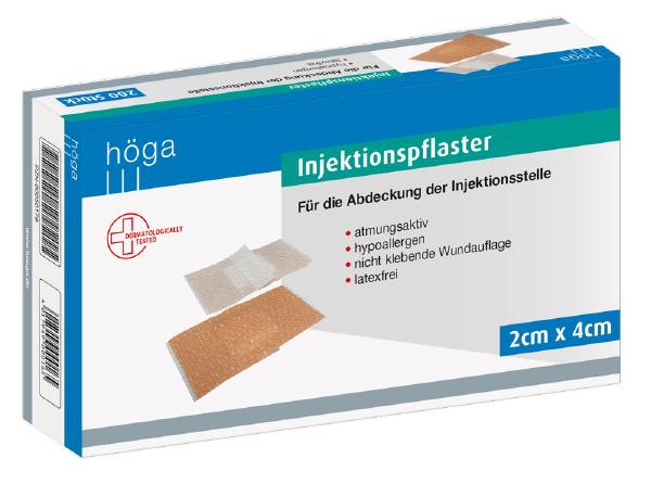  Injektionspflaster HÖGA 2x4cm hautfarben 200 St.